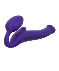 strapless strapon flessibile Strap-on me Silicone Bendable Strap-On viola - L