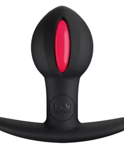 Plug anale, lampone/nero
