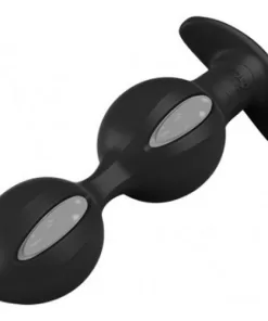 plug anale in silicone fun factory B-BALLS nero e grigio 12,6 X 3,7 cm