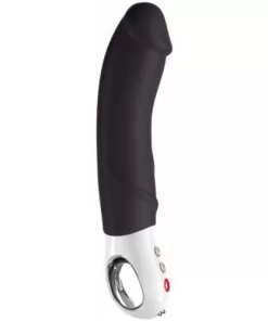 Vibratore ergonomico semirealistico ricaricabile  in silicone medicale BIG BOSS Black 22,7 cm Ø 4,4 cm