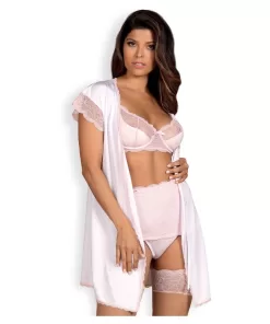 Girlly Vestaglia Bianca e Rosa