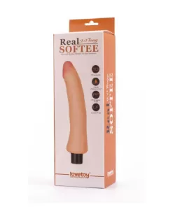 9" Real Softee Vibrating Dildo 5