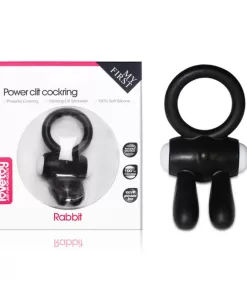 Power Clit Cockring 2 Black Rabbit