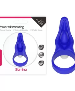 Power Clit Silicone Cockring Blue