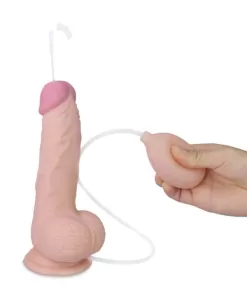 Fallo Eiaculante Realistico con Testicoli e Ventosa Squirting Fun 17,8 cm
