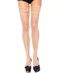 CALZE IN LYCRA BEIGE ANTISCIVOLO TAGLIA GRANDE