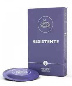 Profilattici spessi Love Match Resistente 6 pezzi