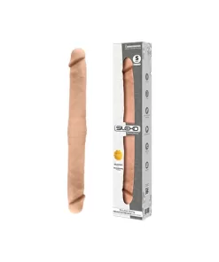PREMIUM SILICONE DOUBLE DILDO FLESH MOD.1 S