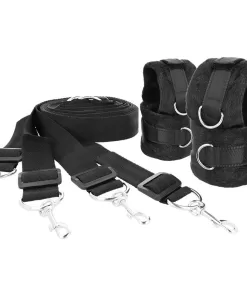 DARKNESS INTERLACE OVER AND UNDER BED RESTRAINT SET