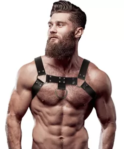 ECO LEATHER CHEST STRAP HARNESS MEN