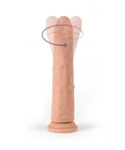 Vibratore Realistico Rotante in Silicone con Telecomando 23 cm