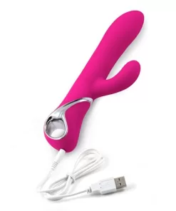 Vibratore rabbit rotante ricaricabile in silicone Venus Vibrator Pink