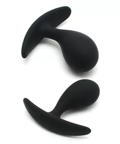 Set 2 Stimolatori Prostata in Silicone - Nero