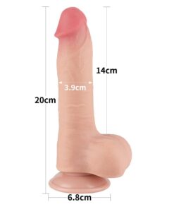 8'' Sliding Skin Dual Layer Dong Flesh