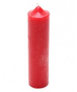 Candela bdsm colore rosso 20 cm